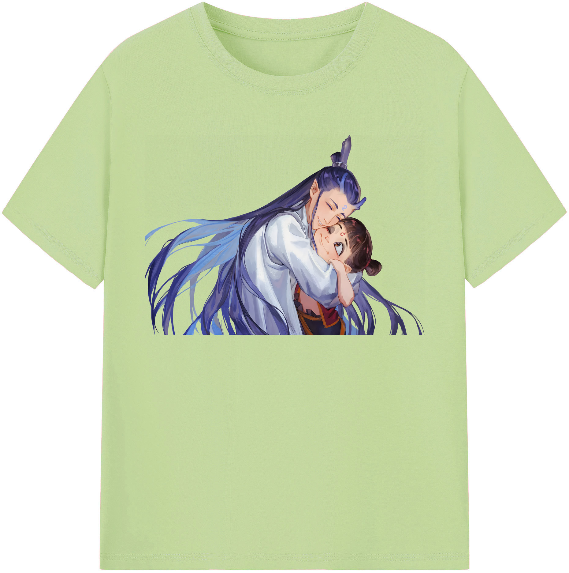 （画像用） Ne Zha 2 ナタ 魔童の大暴れ 綿100％半袖Tシャツ（フロントプリント）